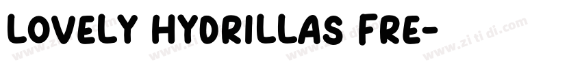 Lovely Hydrillas Fre字体转换